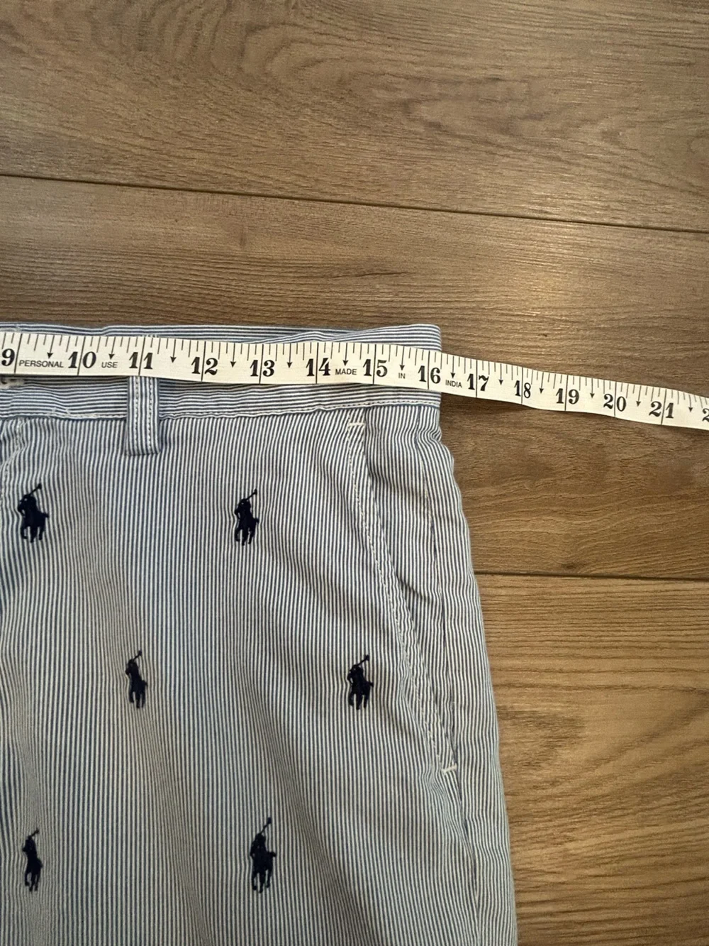 Polo Ralph Lauren Classic Fit Seersucker Embroidered Pony Shorts Men’s 31
